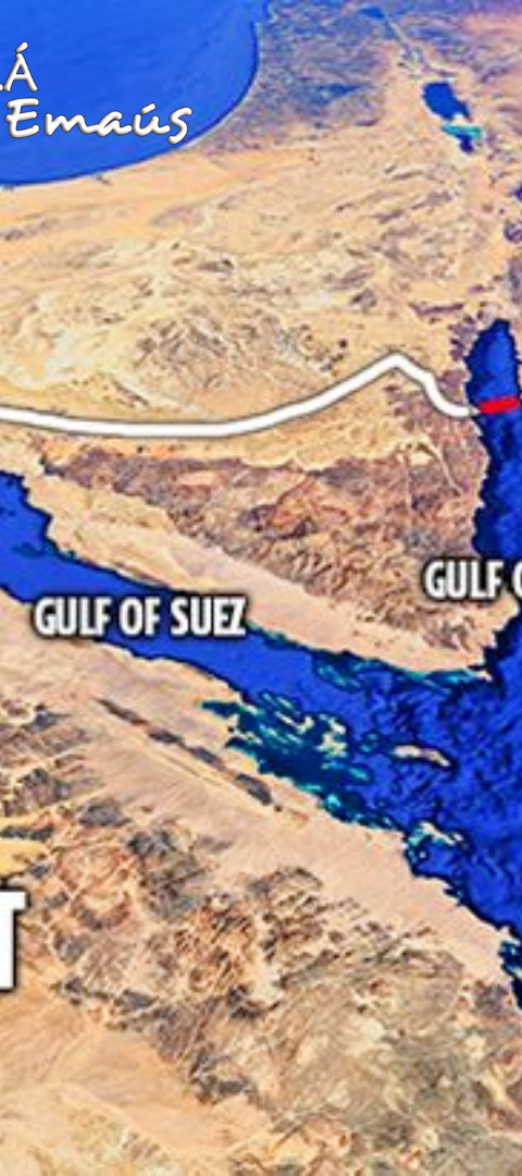 ¿Por dónde cruzó Israel el Mar Rojo?